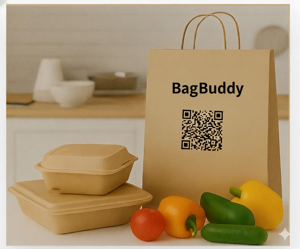 Kshipra AI smart bags with QR codes and branding