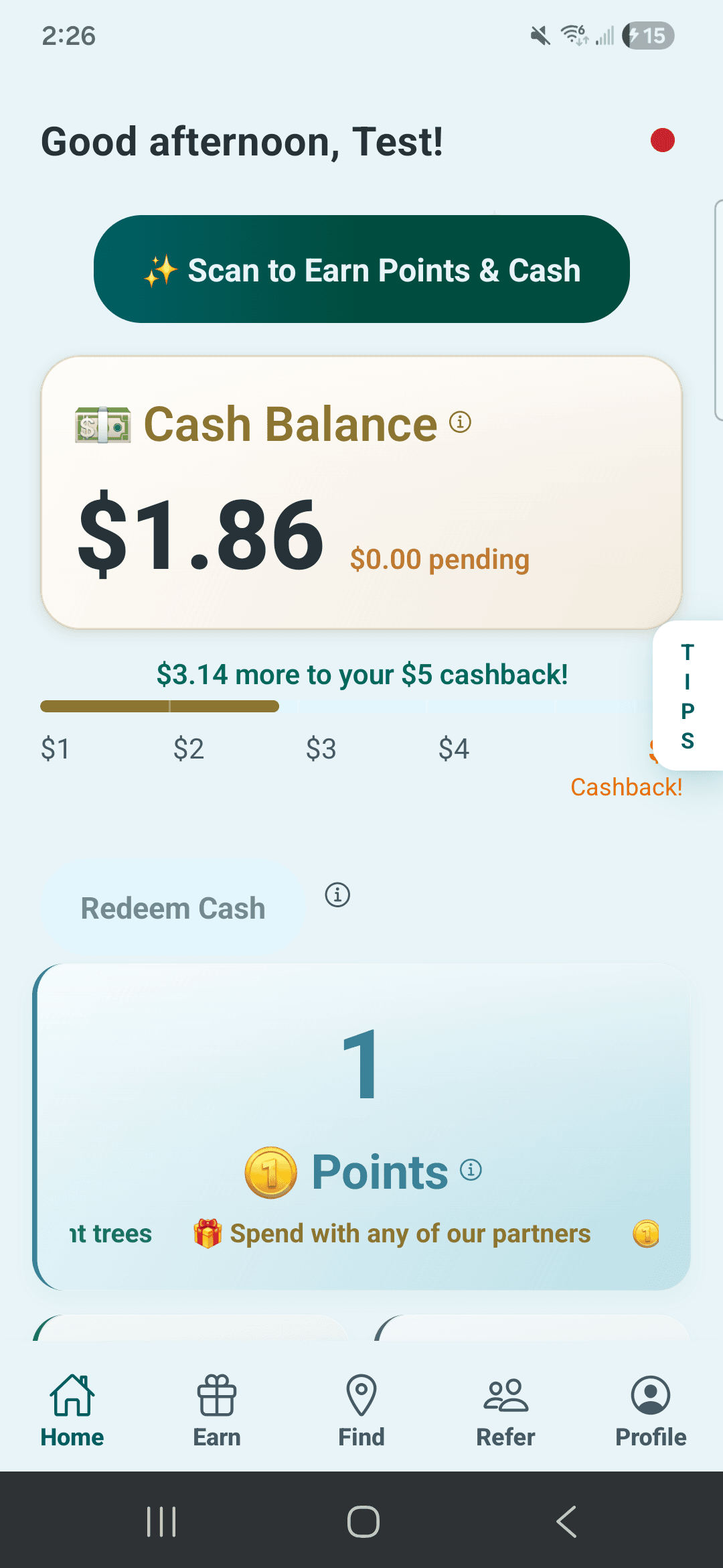 Open dashboard